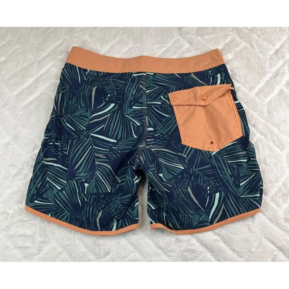 Patagonia Board Shorts Men's Hydropeak Stretch Floral Water Swim Trunks - Sz 30 - Picture 3 of 9